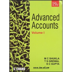 S. Chand's Advanced Accounts Volume I By M. C. Shukla for CA Inter 2018 Exam